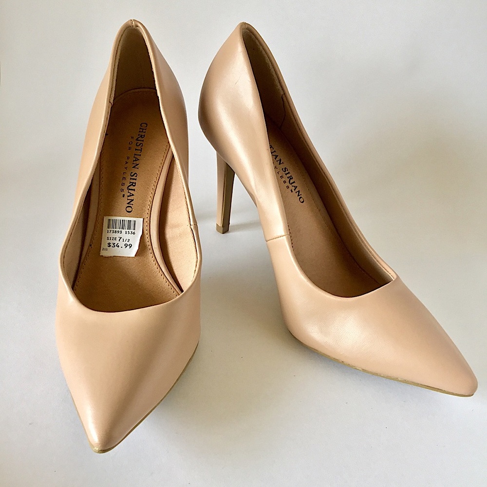 Christian Siriano 4 Payless Tan Vegan Pumps